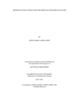 Differentiating Instruction for Heritage Speakers of Spanish