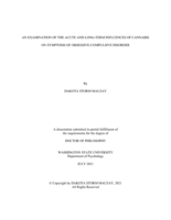 AN EXAMINATION OF THE ACUTE AND LONG-TERM INFLUENCES OF CANNABIS ON SYMPTOMS OF OBSESSIVE-COMPULSIVE DISORDER