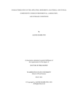 Characterization of the apple peel microbiota: Bacterial and fungal components under environmental, laboratory, and storage conditions