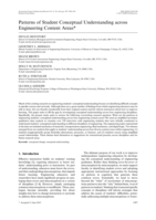 Patterns of Student Conceptual Understanding across Engineering Content Areas