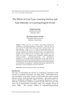 The Effects of Goal Type, Learning Interest, and Task Difficulty on Learning English Words