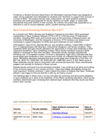 Affordable Learning Project Reports