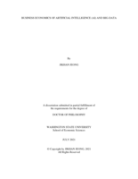 BUSINESS ECONOMICS OF ARTIFICIAL INTELLIGENCE (AI) AND BIG-DATA