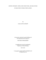 Genetic diversity, population structure, and signatures of selection in wheat populations