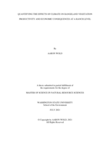QUANTIFYING THE EFFECTS OF CLIMATE ON RANGELAND VEGETATION PRODUCTIVITY AND ECONOMIC CONSEQUENCES AT A RANCH LEVEL