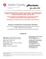 WSU Asotin County Extension Newsletter, January-March 2021