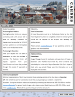 CAHNRS Business Center Newsletter, December 2020