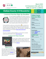 Clallam County 4-H Newsletter, March 2021