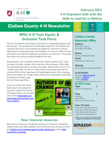 Clallam County 4-H Newsletter, February 2021