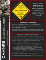 CAHNRS Business Center Newsletter, February 2021