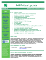 4-H Friday Update, October 30, 2020