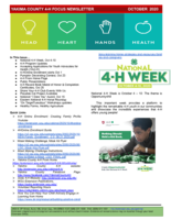 WSU Yakima County Extension 4-H Focus, October 2020