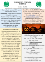 Thurston County 4-H LINK, October 30, 2020