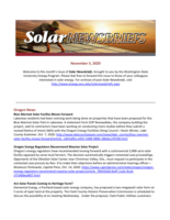 Solar Newsbriefs, November 5, 2020