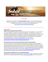 Solar Newsbriefs, July 1, 2021