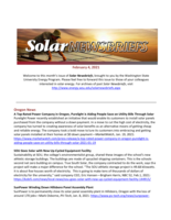 Solar Newsbriefs, February 4, 2021