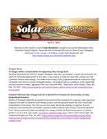 Solar Newsbriefs, April 1, 2021