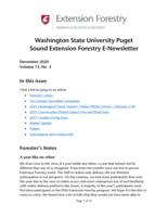 WSU North Puget Sound Extension Forestry E-Newsletter, December 2020