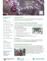 Pierce County 4-H Clover Report News and Announcements, January 2021