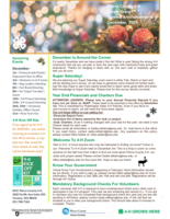 Pierce County 4-H Clover Report News and Announcements, December 2020
