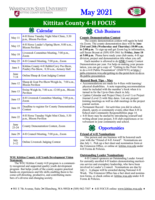 WSU Kittitas County Extension 4-H Focus, May 2021