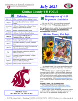 WSU Kittitas County Extension 4-H Focus, July 2021