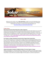 Solar Newsbriefs, May 6, 2021