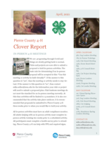 Pierce County 4-H Clover Report News and Announcements, April 2021