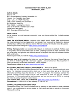 Mason County 4-H News Blast, November 4, 2020