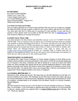 Mason County 4-H News Blast, April 29, 2021