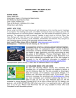 Mason County 4-H News Blast, January 5, 2021