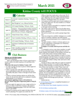 WSU Kittitas County Extension 4-H Focus, March 2021