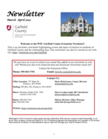 Garfield County Extension Newsletter, March-April 2021