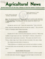 Agricultural Extension Service News, Volume 4, 1947 September 17