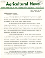 Agricultural Extension Service News, Volume 4, 1947 February 19