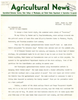 Agricultural Extension Service News, Volume 4, 1947 March 19