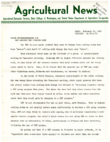 Agricultural Extension Service News, Volume 4, 1947 February 26