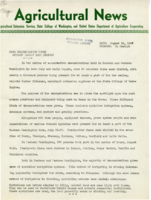 Agricultural Extension Service News, Volume 4, 1946 August 19