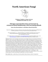 Nitrogen concentration does not increase in ectomycorrhizal basidiocarps with increasing altitude