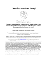 Changes to publication requirements made at the XVIII International Botanical Congress in Melbourne—what does e-publication mean for you?