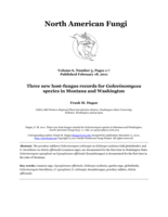 Three new host-fungus records for Golovinomyces species in Montana and Washington