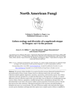 Lichen ecology and diversity of a sagebrush steppe in Oregon: 1977 to the present