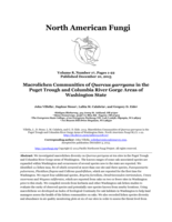 Macrolichen Communities of Quercus garryana in the Puget Trough and Columbia River Gorge Areas of Washington State