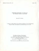 Consumer Response to the Sale of Frozen Turkey Quarters