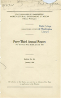 Forty-Third Annual Report for the Fiscal Year Ended June 30, 1933