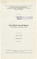 Forty-Ninth Annual Report for the Fiscal Year Ended 30, 1939