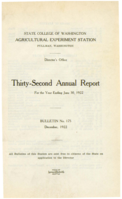 Thirty-Second Annual Report for the Year Ending June 30, 1922