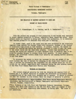 The Relation of Harvest Maturity to Size and Weight of Peach Fruits