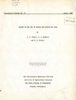 Report of the Use of Gypsum and Sulfur for Peas