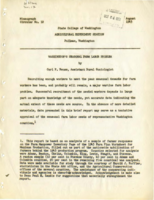 Washington's Seasonal Farm Labor Problem